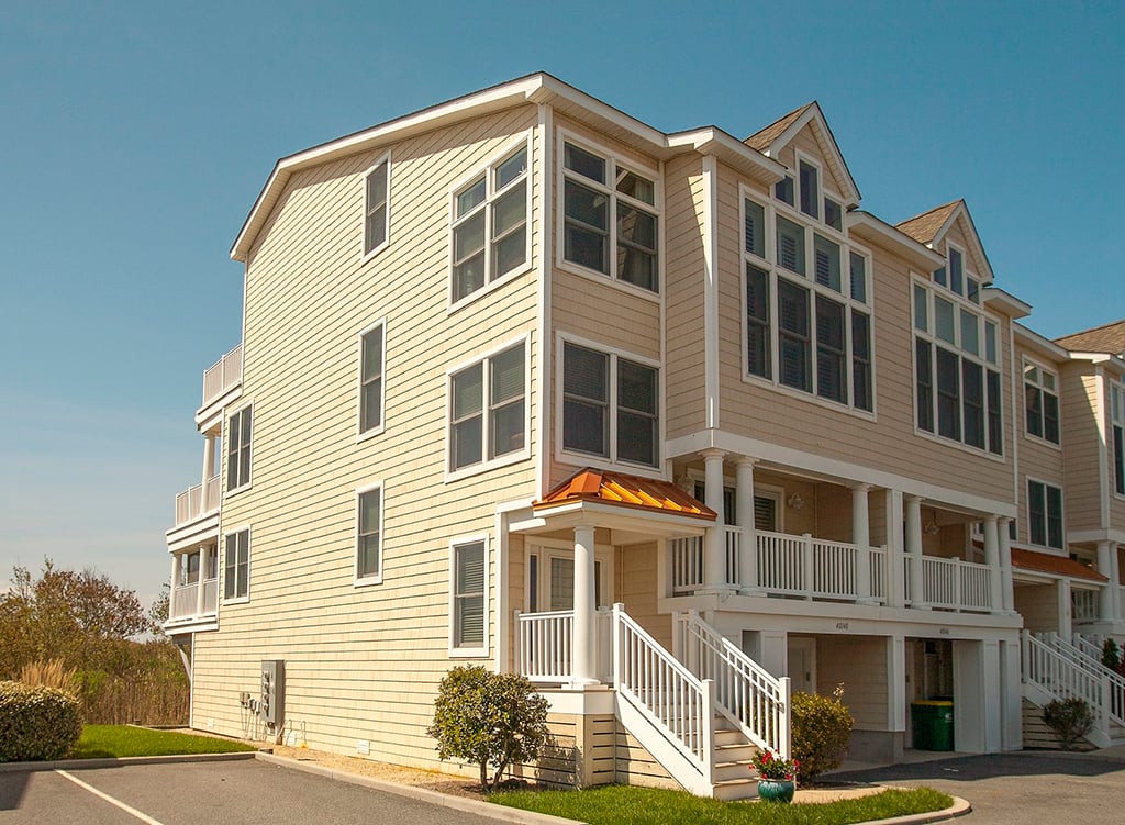 John Fitzsimmons, co-owner of this Fenwick Island house, says renters cover the whole mortgage. Photograph courtesy of Kathleen Archino/Ocean Atlantic Sotheby’s International Realty.