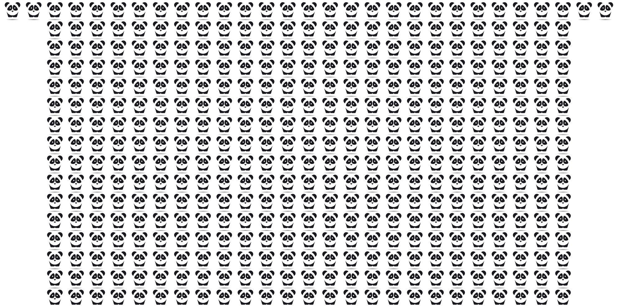 Four hundred and four pandas