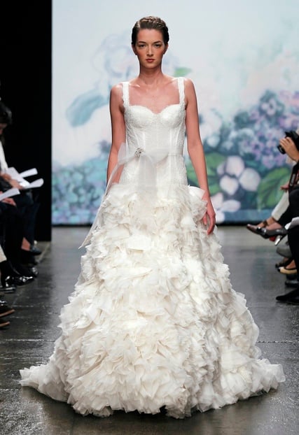 MONIQUE LHUILLIER FW12 BRIDAL NEW YORK 10/15/2011