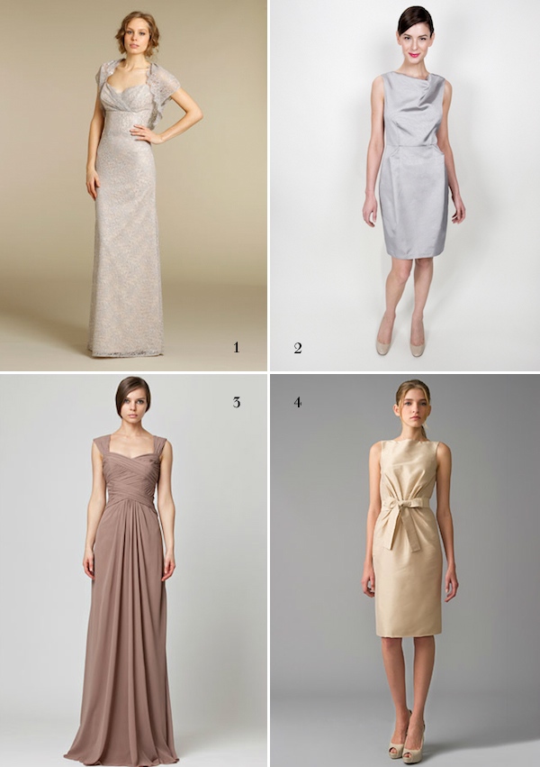 bridesmaid and mother of the bride dresses