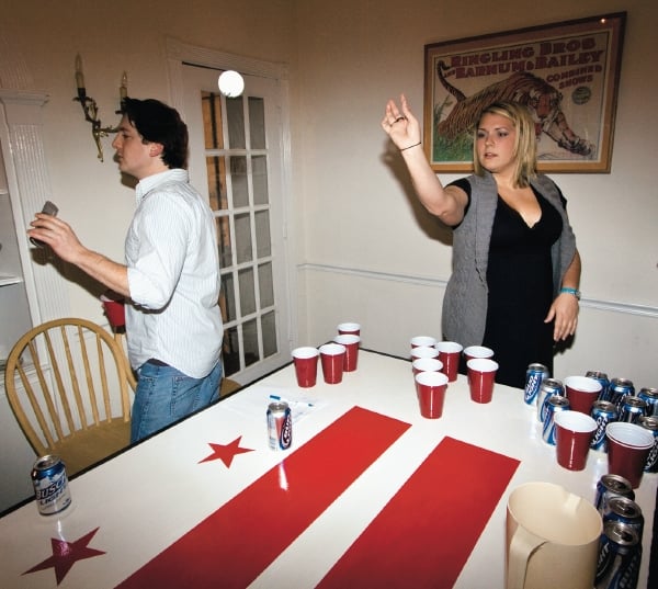 Beer Pong Party Game Set - 22 Red Party Cups - 2 White Balls - BPONG /  WSOBP Official