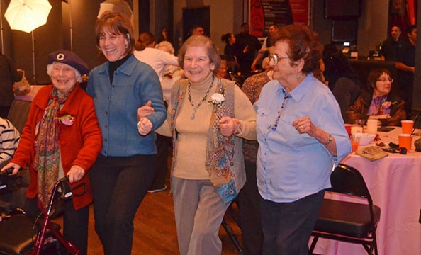 The music venue hosts a group of 90-year-olds for a Valentine’s Day dance that proves love is timeless.