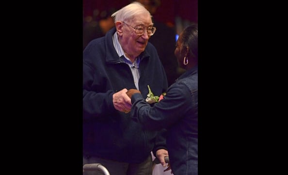 The music venue hosts a group of 90-year-olds for a Valentine’s Day dance that proves love is timeless.