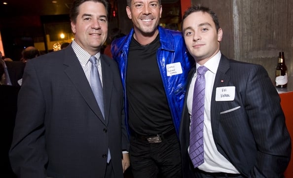 Pat Richett of Entertainment Exchange, James Packard-Gomez of Erwin Gomez Salon and Val Volkau