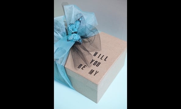 DIY instructions available at http://somethingturquoise.com/2011/10/14/diy-will-you-be-my-bridesmaid/