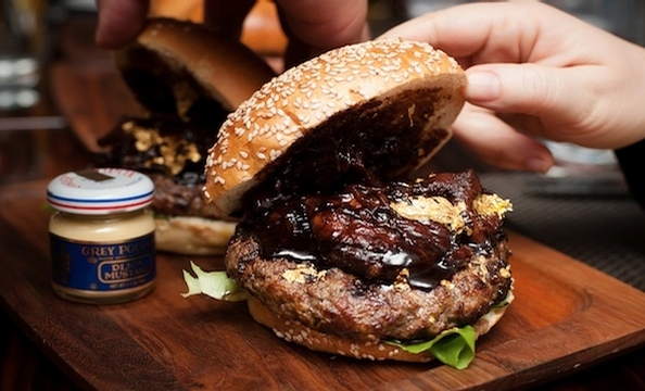 The burger line-up at BLT