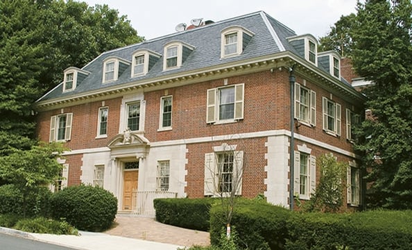 Seller: Big-time Hillary Clinton fundraiser Hani Masri. Neighborhood: Kalorama. Price: $4.4 million. Details: Five bedrooms, seven baths, outdoor terrace, wine cellar, au pair suite.