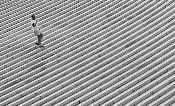 "Runner", an off-kilter shot of a runner near the Lincoln Memorial, won with 49 percent of the reader vote. Arlington resident Eric Brown, who shoots with a Pentax DSLR camera, snapped the photo as part of a sunrise photo outing. "I love how it's angled