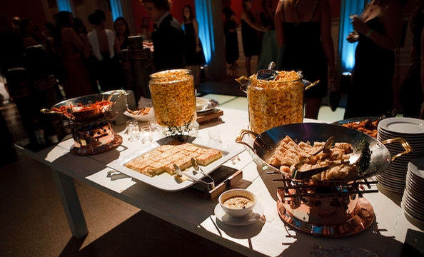 Guests enjoyed a wide variety of food.