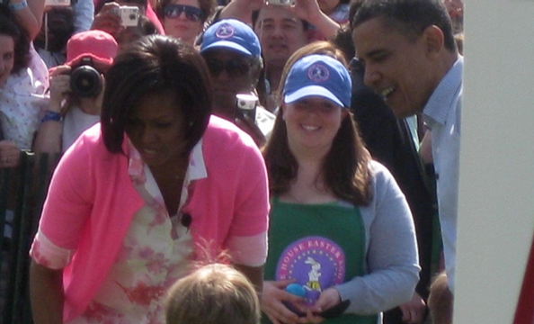President Obama and First Lady Michelle Obama welcome thousands of children and their families to the White House for the 2010 Easter Egg Roll.