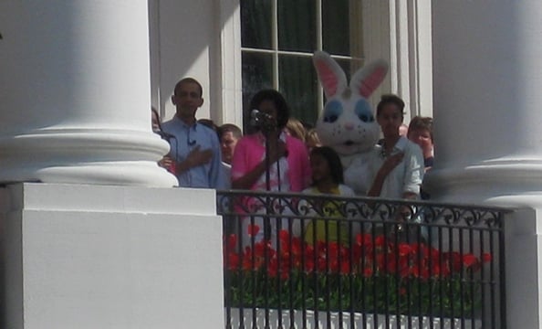 President Obama and First Lady Michelle Obama welcome thousands of children and their families to the White House for the 2010 Easter Egg Roll.