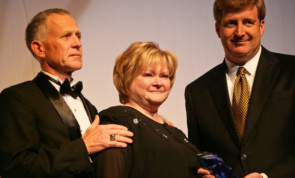 Dennis Shepard, Judy Shepard and Patrick Kennedy.