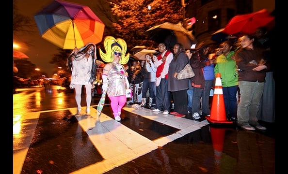 High heel drag race.