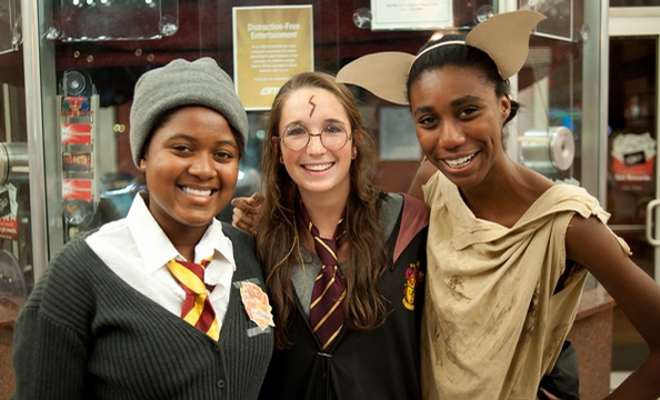 Harry Potter Fans Gather for Midnight Opening at the Uptown Theatre