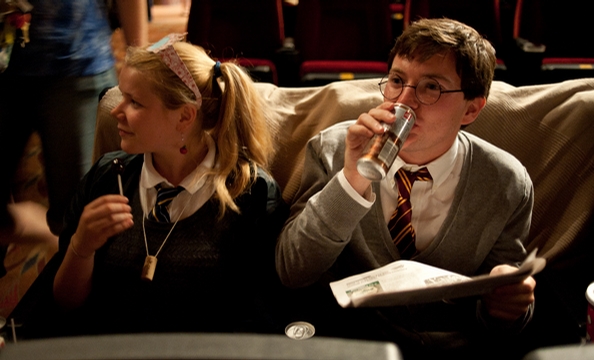Harry Potter Fans Gather for Midnight Opening at the Uptown Theatre