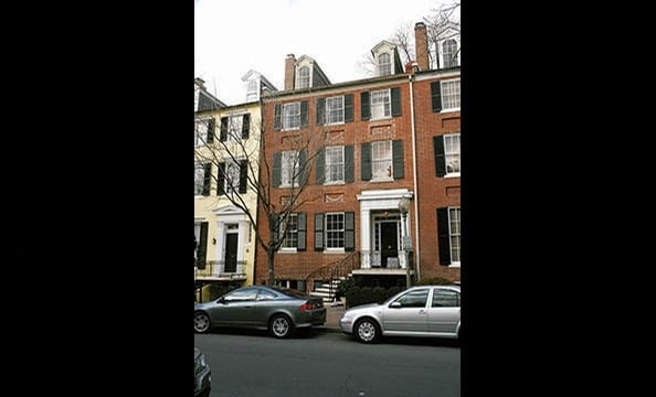 Seller: Journalist-turned-Obama-spokeswoman Linda Douglass and her husband, lawyer John Phillips. Neighborhood: Georgetown.  Price: $4.6 million. Details: Six bedrooms, eight baths, six levels, seven fireplaces, three-car garage.