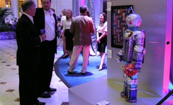 Attendees and Lisa Lofton's "Boyfriend Operating Bionic."