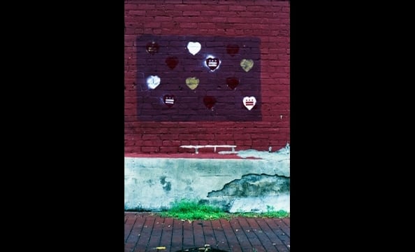 The photographer found this mural in an alley in Adams Morgan. "Such contrasts are some of the great things about living in Washington," she writes.