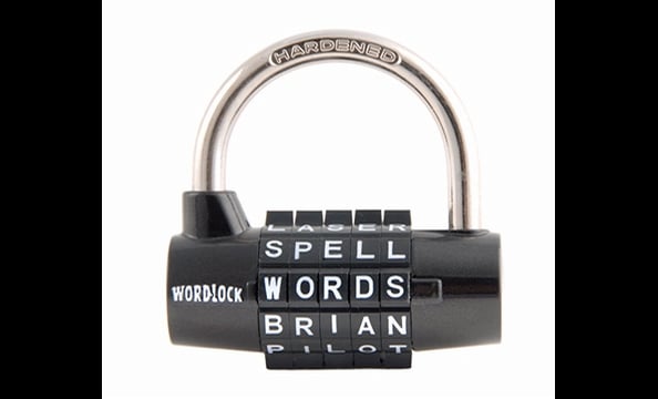 Eliminate some of the guesswork from those pesky five-digit gym locks with a word-based padlock. Feeling cheeky? Preset it with the word of your choice, such as your name. That way, the recipient will never forget whom to send the thank-you note to. Amazo