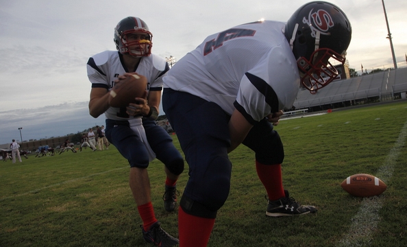 The Raiders during practice at J.E.B. Stuart.