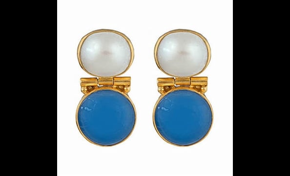 Julie Collection Positano chalcedony earring, $125 at Bishop Boutique (815-B King St., Alexandria; 571-312-0042)