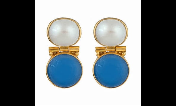 Julie Collection Positano chalcedony earring, $125 at Bishop Boutique (815-B King St., Alexandria; 571-312-0042)

