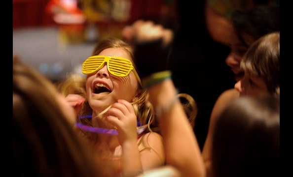 Big smiles and Kanye glasses at a local Bar Mitzvah.  