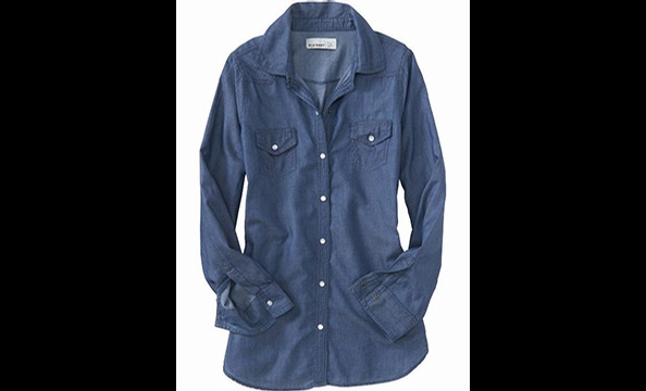 This substitute for the classic white button down feels fresh and casual.