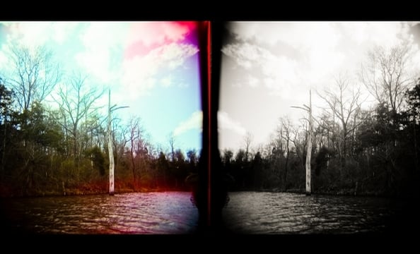 Hodzic shot this photo with a medium-format toy camera called a Holga. There are lots of levels of contrast: color and black-and-white, life and death.