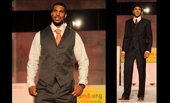 Redskins Quarterback Jason Campell (left) drew cheers from the audience.  