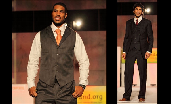 Redskins Quarterback Jason Campell (left) drew cheers from the audience.  