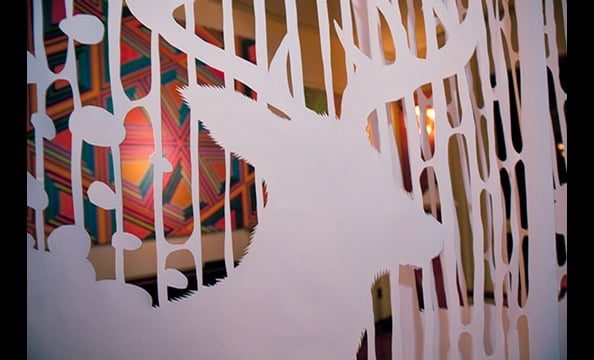 This picture reveals Havndrup's impressive attention to detail—each reindeer is outlined with a fur border.