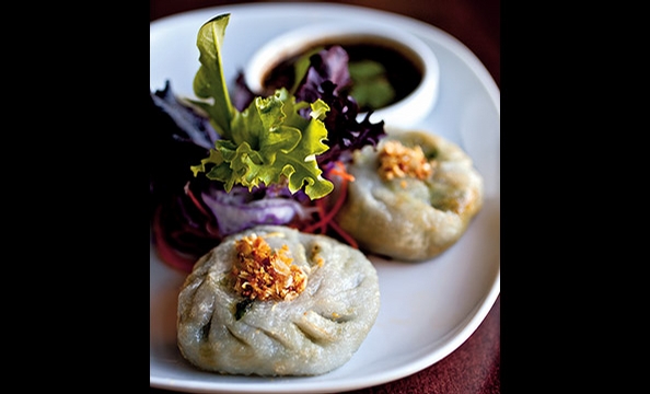 Sabai Sabai Simply Thai does right by vegetarians with excellent chive dumplings. 