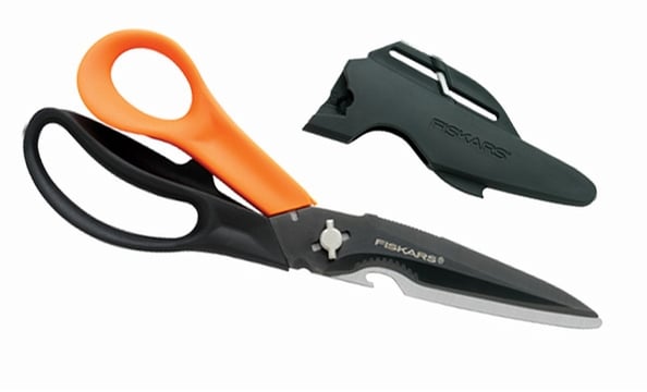 The Cuts+More Scissors promise to slice through everything you’ve ever forced your scissors to cut without blistering your hands in the process. The secret? A titanium-coated upper blade. Fiskars, $20.