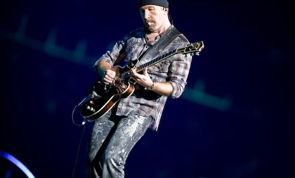 The Edge, bringing back flannel shirts.