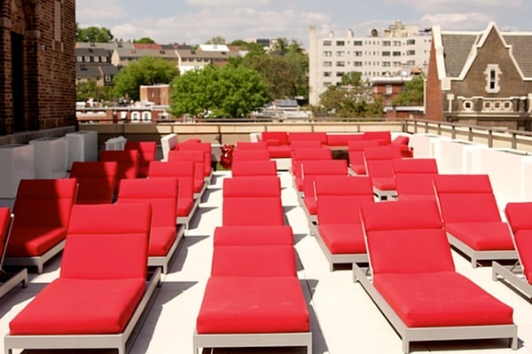 A separate sun deck provides more space for tanning and relaxing.