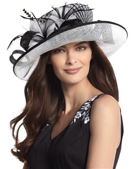 Make a statement in this ornate patterned chapeau.