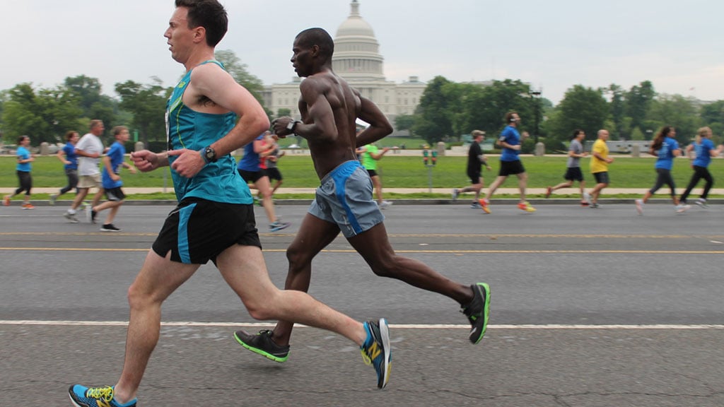 running an 8-minute mile