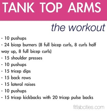 10 minute tank top arms outlet