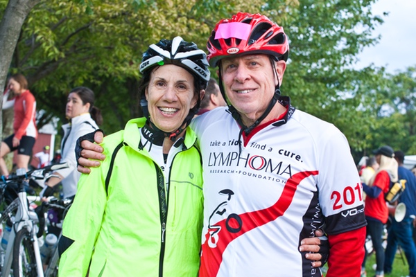 Lymphoma Research Ride cofounder Dr. Bruce Cheson taking to the hills of Montgomery County, Maryland, for the sixth annual ride.