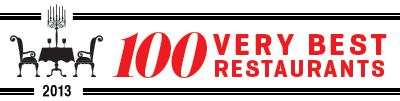 100 Very Best Restaurants 2013