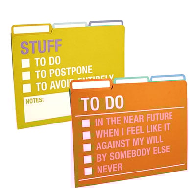 Knock Knock File Folders, $9 at seejanework.com