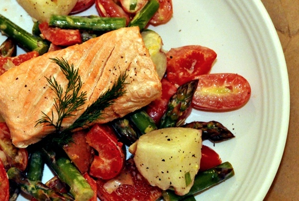 Salmon with Asparagus