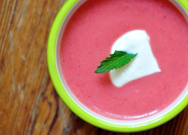 Strawberry-Rhubarb Soup