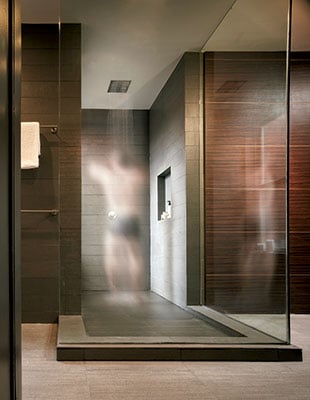 Tall Homeowner, Big Shower