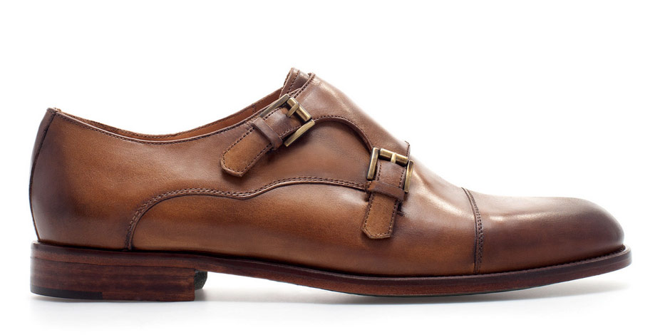 zara monk strap