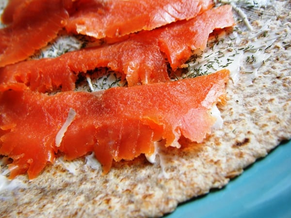 Smoked Salmon and Dill Wrap