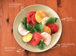 Lunch Makeover: Peach Caprese Salad