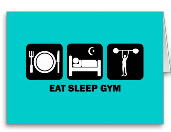 Eat Sleep Gym Fitness Cards