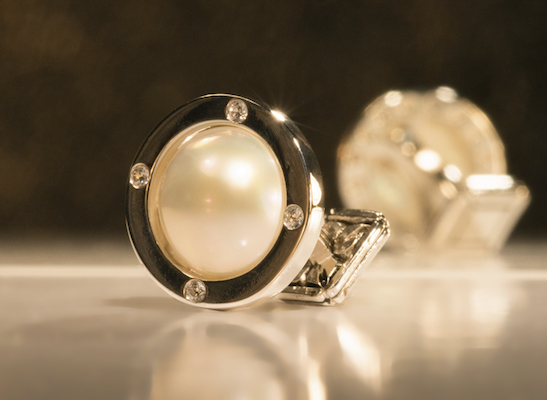 A little piece of luxury for the man in your life: a diamond-encrusted, pearl cuff link, sold by Maryland-based Judah Estreicher’s custom menswear brand. $675 at <a href="http://jbdclothiers.com/product/cufflink-8/">JBD Clotheirs</a>.
